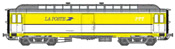 French SNCF Postal Van ALLEGE PANTIN 16 m Era IV-V PEZ Yellow & white protect rubber, N° 50 87 00-4